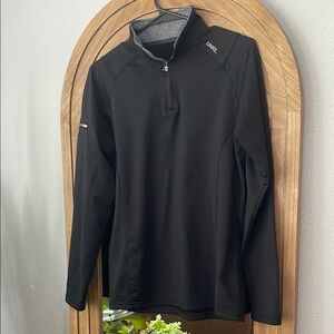 UNRL Men's Black Quarter-Zip Sweatshirt